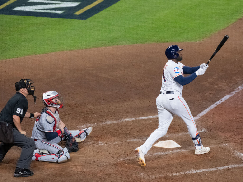 Yordan Alvarez can make other Major League hitters shake their heads in wonder. (Photo by F. Carter Smith)