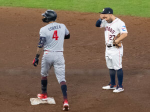 The Houston Astros hosted the Minnesota Twins for the first game in a best-of-five American League Division Series featuring starting pitchers Justin Verlander and Bailey Ober at Minute Maid Park