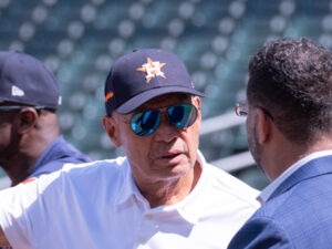 Both the Astros and Twins worked out and met with the media at Minute Maid Park before the start of the American League Divisional Series