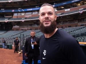 Both the Astros and Twins worked out and met with the media at Minute Maid Park before the start of the American League Divisional Series