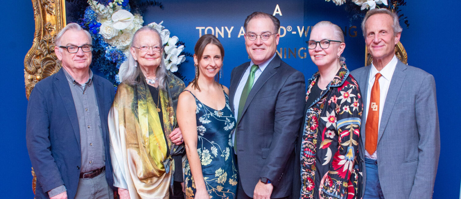 Richard Nelson, Jennifer Tipton, chairs Wendi & Jeremy Monthy, Susan Hilferty, Scott Lehrer at the Alley Theatre Award for Lifetime Achievement dinner.