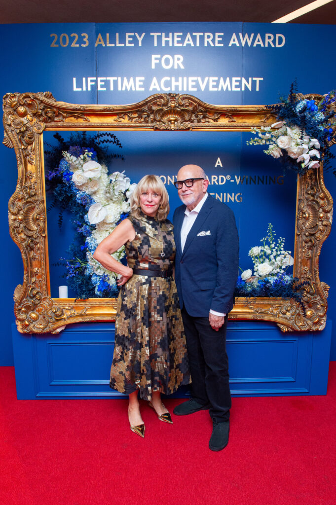 Franci Neely, Carl Palazzolo at the Alley Theatre Award for Lifetime Achievement dinner.