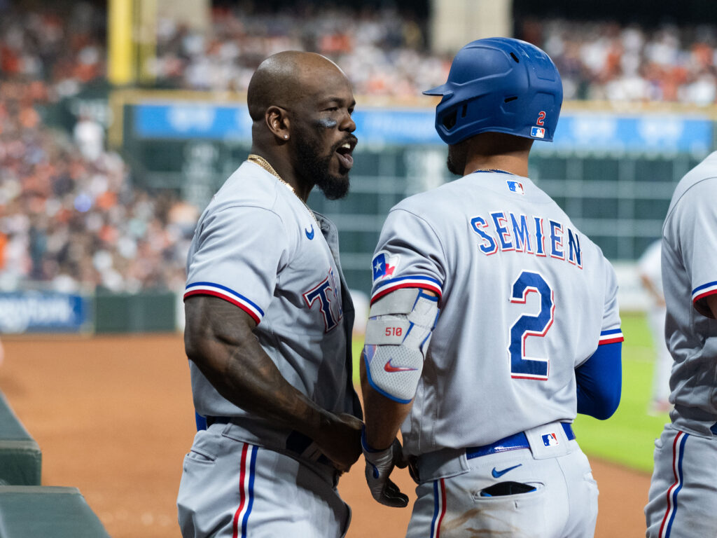 Adolis Garcia and Marcus Semien are difference makers for the Rangers. (Photo by F. Carter Smith)