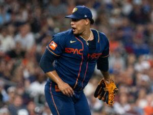 Houston Astros beat theTexas Rangers 10-9 as Chas McCormick drove in a career-high six runs, including a game-tying homer in the seventh inning off Aroldis Chapman, and a walk-off single by rookie Yainer Diaz in the ninth, Monday night at Minute Maid Park