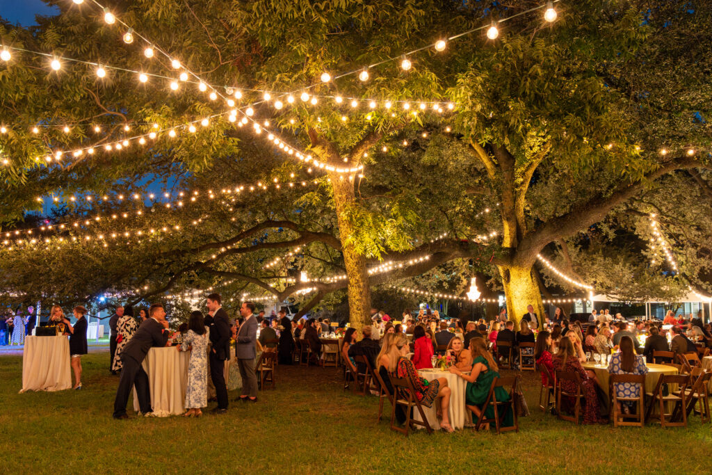 The Menil Collection's Party in the Park brings 400 guests to an evening of al fresco entertainments. (Photo by Lawrence Elizabeth Knox)