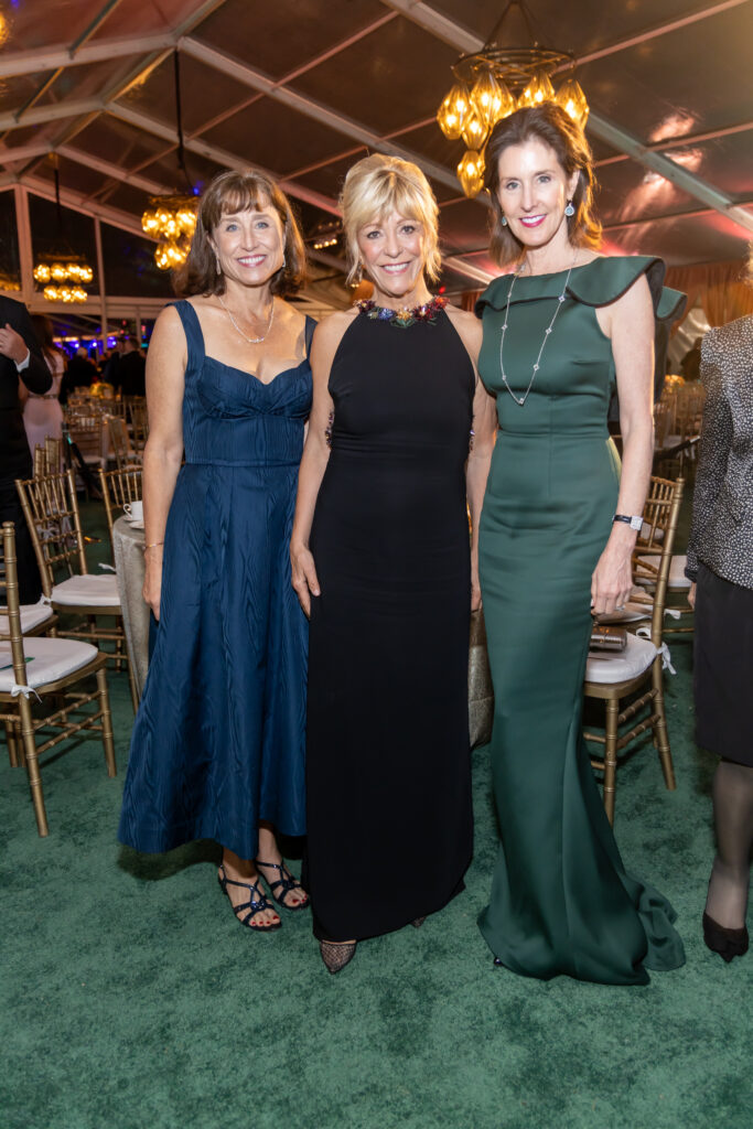 Dr. Julie Bloom, Franci Neely, Phoebe Tudor at the 30th anniversary celebration of Rice University's Baker Institute for Public Policy. (Photo courtesy of Rice University)