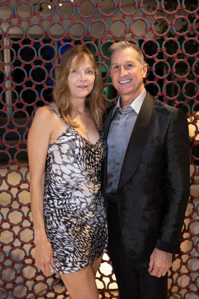 Debra  & George Boozalis at BeDESIGN's 10th anniversary celebrating the grand opening of the final phase of the 20,000 square foot showroom. (Photo by Wilson Parish)