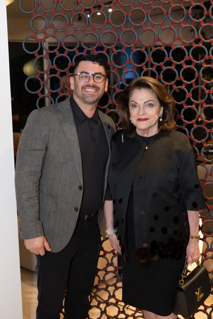 Paul Althaus, Beth Wolff at BeDESIGN's 10th anniversary celebrating the grand opening of the final phase of the 20,000 square foot showroom. (Photo by Wilson Parish)