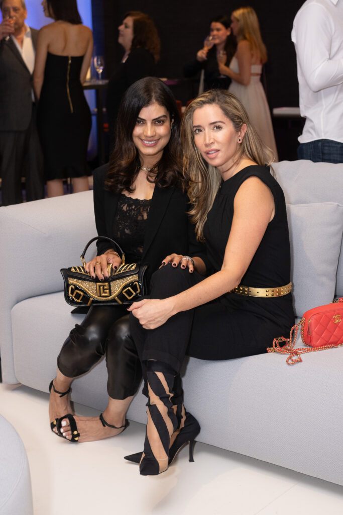 Reshma Varughese, Natalie Gillebaard at BeDESIGN's 10th anniversary celebrating the grand opening of the final phase of the 20,000 square foot showroom. (Photo by Wilson Parish)