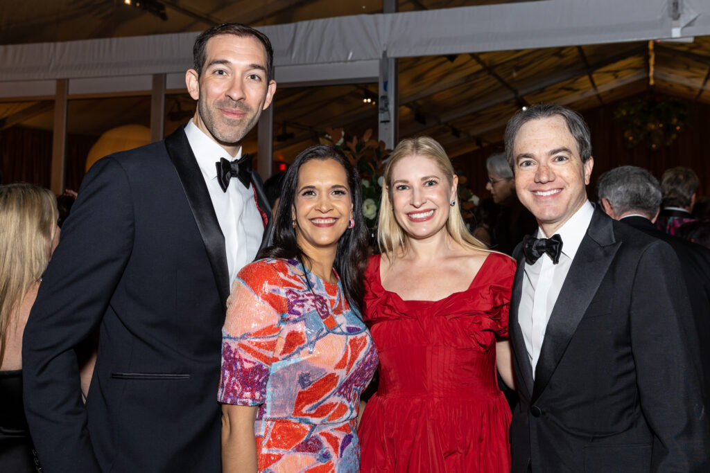 BenJoaquin Gouverneur & Khori Dastoor, Isabel & Danny David at the  black-tie dinner following Houston Grand Opera's world premiere of 'Intelligence.' (Photo by Emily Jaschke)