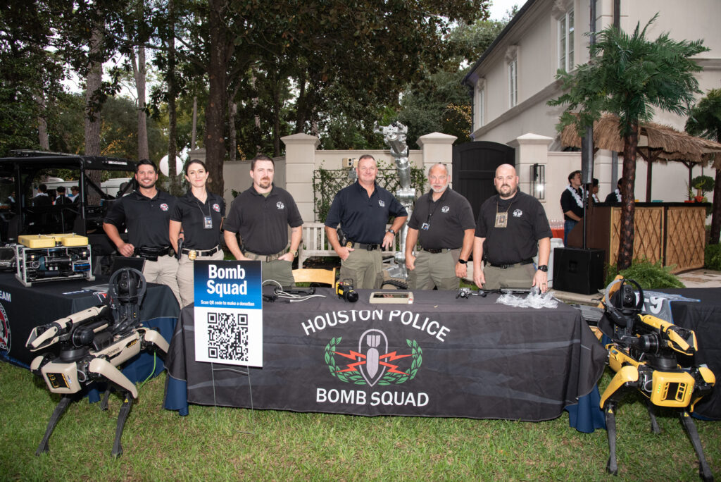 The Houston Police Department Bomb Squad at the Houston Police Foundation's 'True Blue' gala.  (Photo by Alexander's Fine Portrait Design)