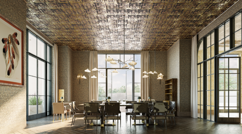 The expansive suites at Bowie House offer abundant space with dedicated sleeping, living, and dining spaces. 