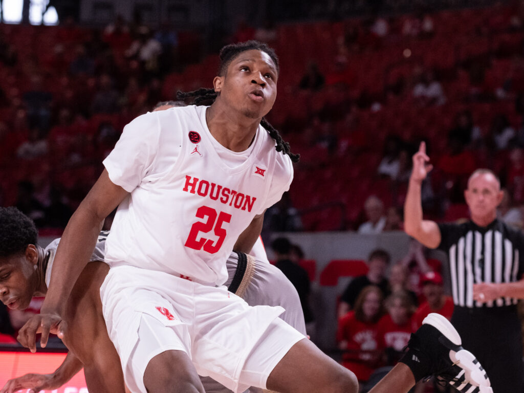 University of Houston forward JoJo Tugler knows that rebounding is all about positioning and want to. (Photo by F. Carter Smith)