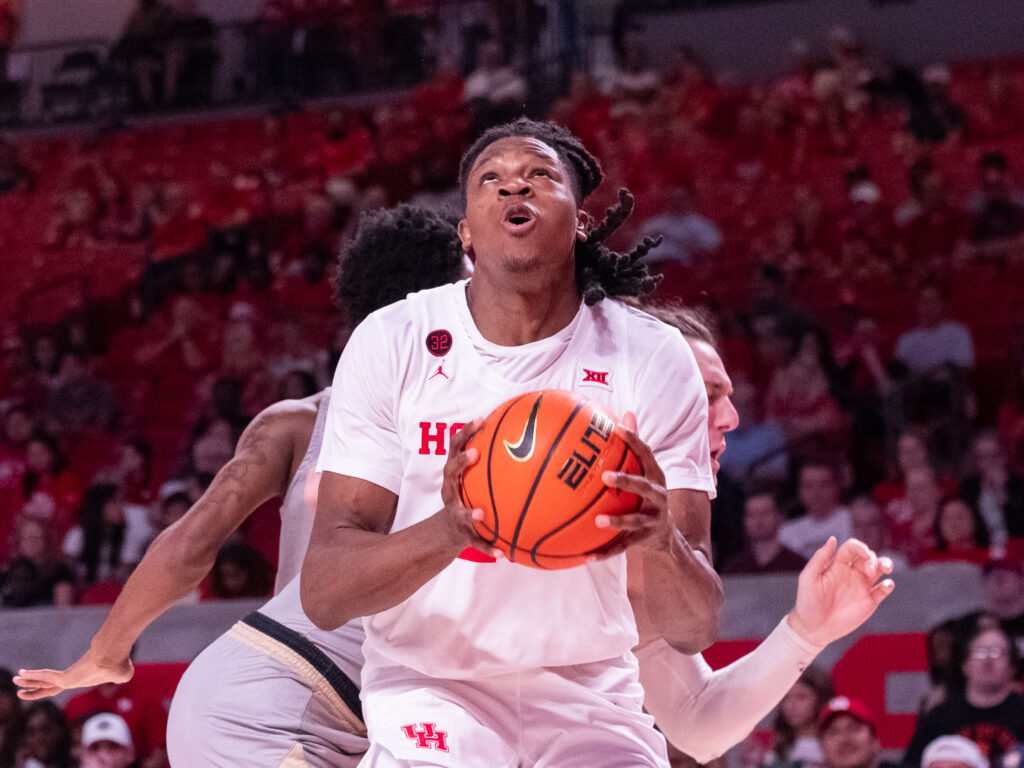University of Houston forward JoJo Tugler is a natural rebounder. (Photo by F. Carter Smith)