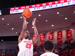 University of Houston forward Terrance Arceneaux is a player on the rise. Now he's returned from a long injury absence. (Photo by F. Carter Smith)