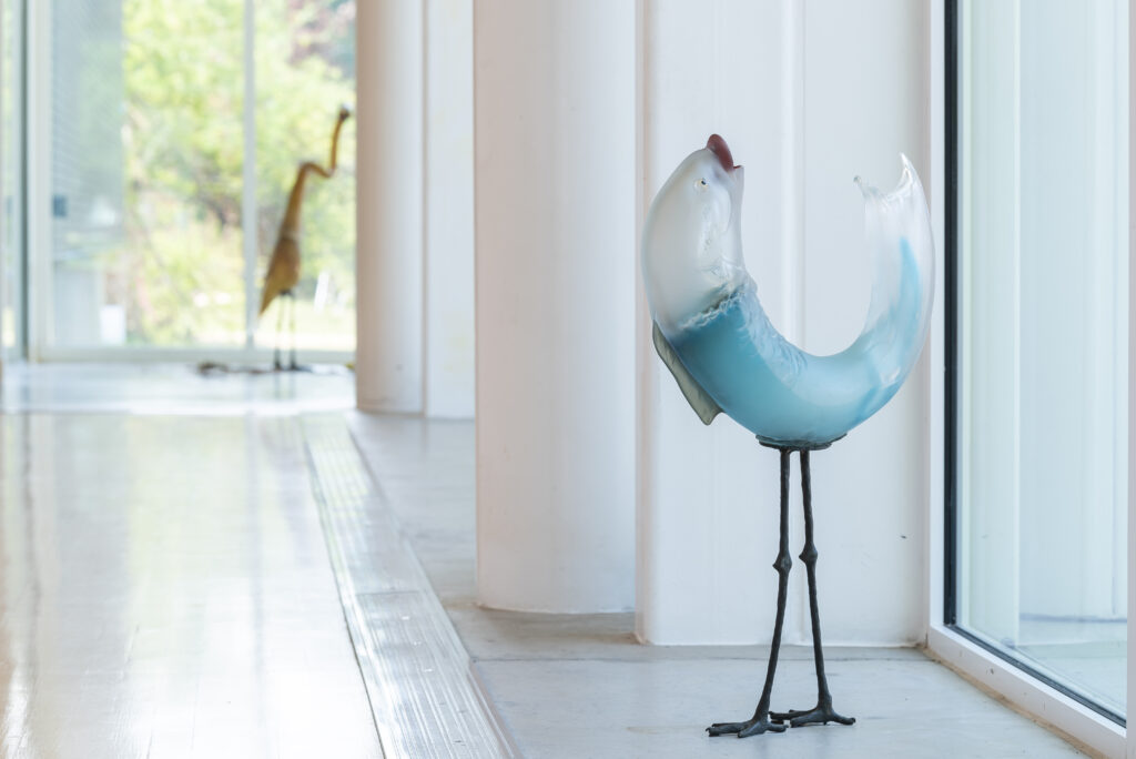 Venice Biennale-exhibited Laure Prouvost's "Above Front Tears Nest in South," installation view, Moody Center for the Arts at Rice University, through December 14. (Photo by Anthony Rathbun)