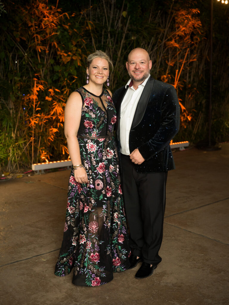 Courtney & Zac Harmon at the Houston Zoo 'A Starry Night in the Galápagos' gala (Photo by Daniel Ortiz)