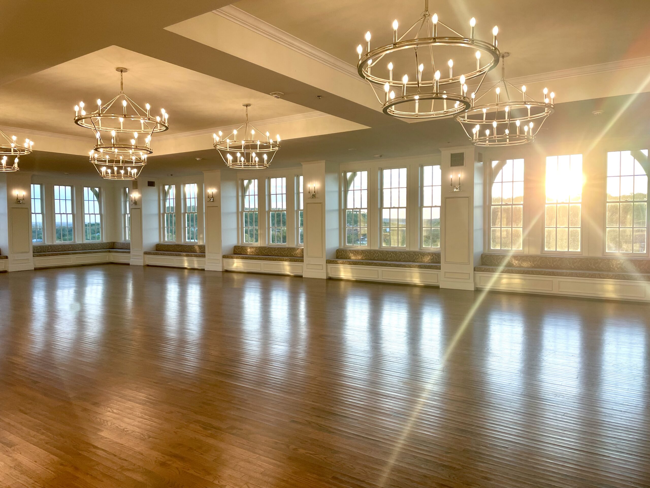 The seventh floor ballroom and pavilion at the Crazy Water Hotelonce hosted big bands. (Photo by Courtney Dabney)