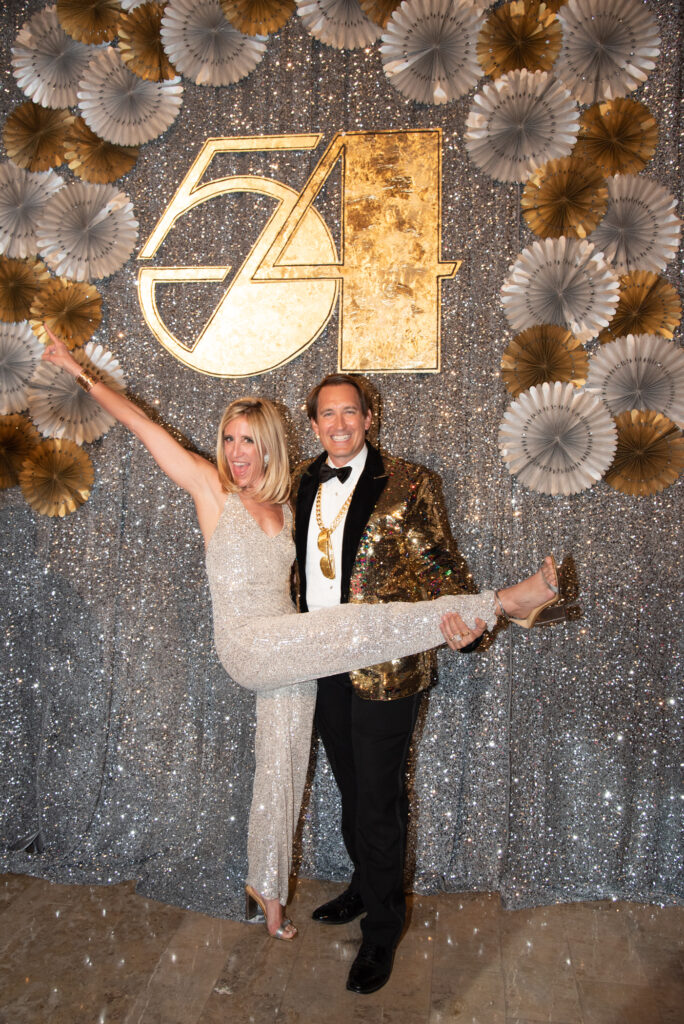 Deborah & John McInnes at the Children's Museum Houston 'A Night at Studio 54' gala, held at Corinthian Houston. (Photo by Alexander's Fine Portrait Design)