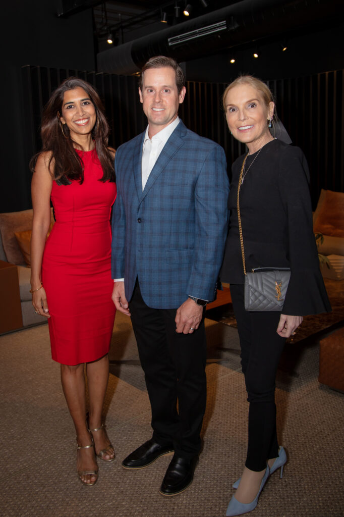 Divya & Chris Brown, Kristen Cannon at the Nina Magon book signing at BeDesign (Photo by Miroma Photography)