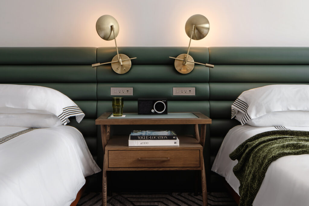 Details from a double room at the luxe Thompson Houston set to open December 21. Reservations now being accepted. (Photo by Thompson Houston)