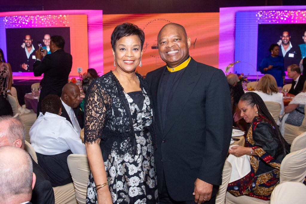 Eileen & Kase Lawal at the Linda Lorelle Scholarship Fund 'Paying It Forward' gala. (Photo by Jacob Power)