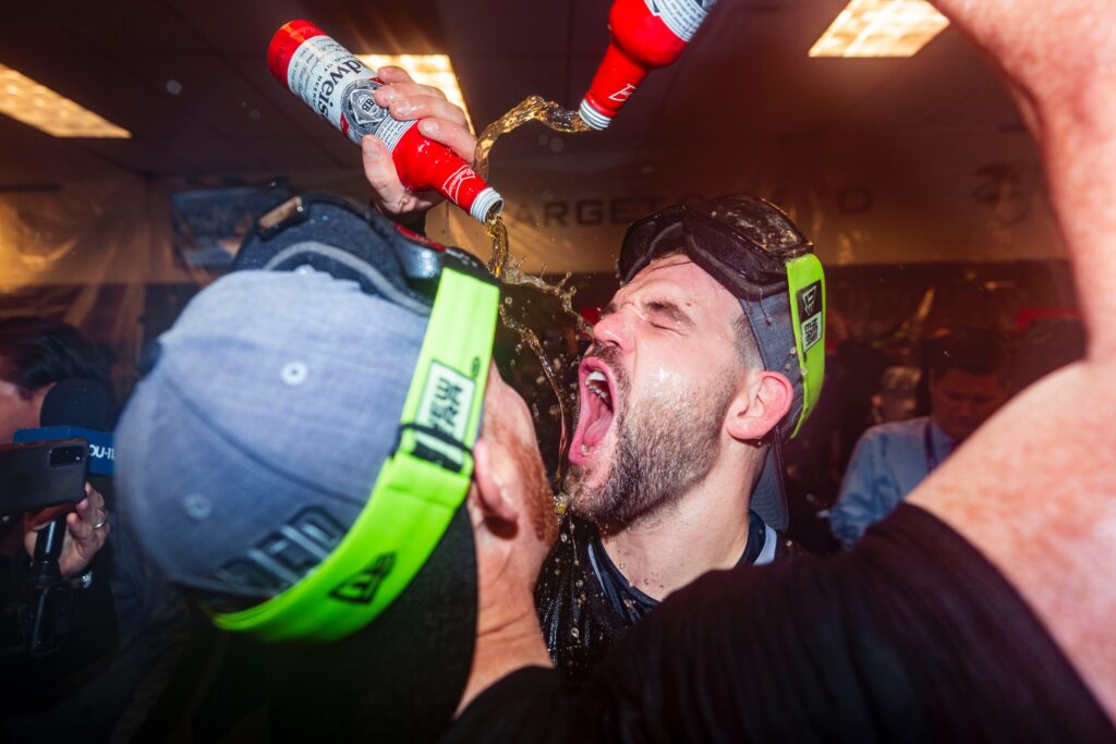 No Astro parties quite like Chas McCormick parties. (@HoustonAstros)