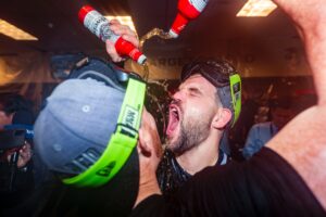 Chas McCormick Astros party