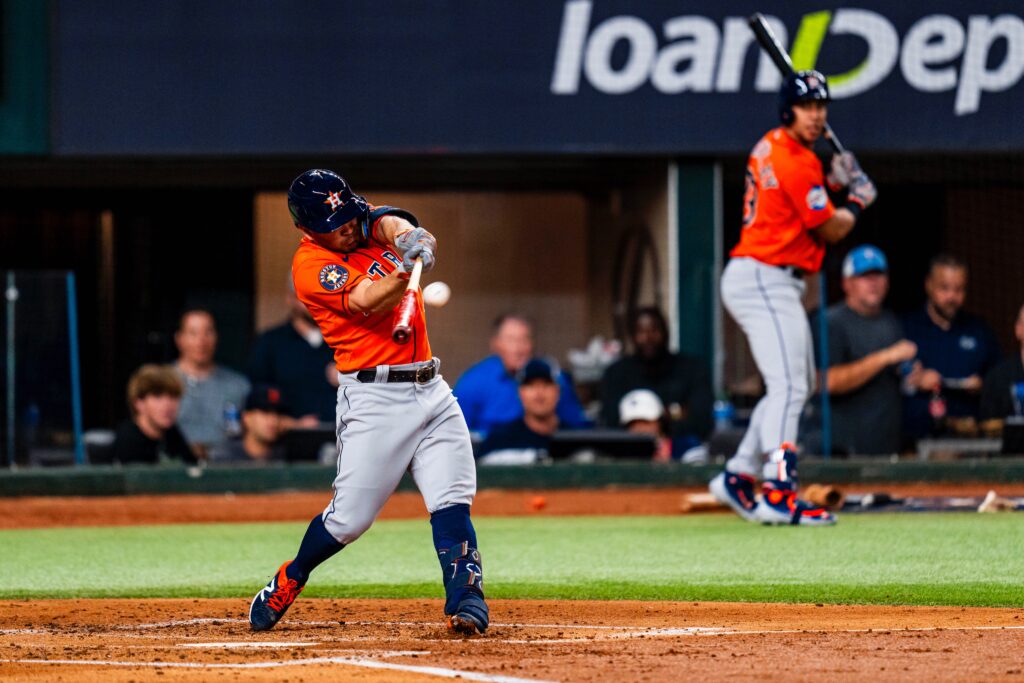 When Jose Altuve connected for a home run, the good Globe Life Field vibes were rolling for the Astros. (@astros)