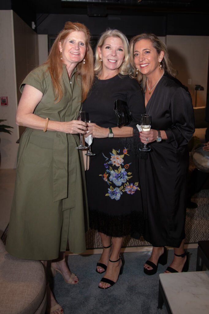 Fiona Guinn, Martha Johnson, Patty Dominguez at the Nina Magon book signing at BeDesign (Photo by Miroma Photography)