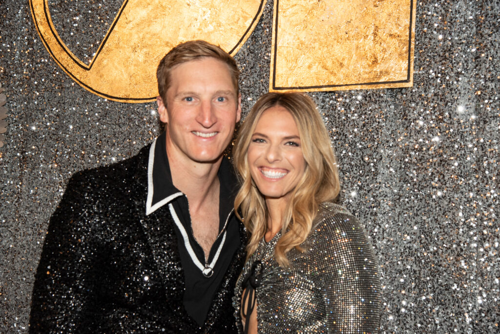 Gala chairs Scott & Katie Arnoldy at the Children's Museum Houston 'A Night at Studio 54' gala, held at Corinthian Houston. (Photo by Alexander's Fine Portrait Design)