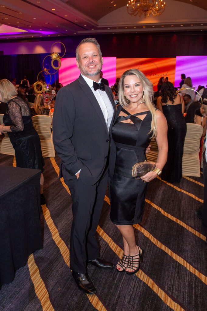 Gavin Barron, Nikki Hart at the Linda Lorelle Scholarship Fund 'Paying It Forward' gala. (Photo by Jacob Power)