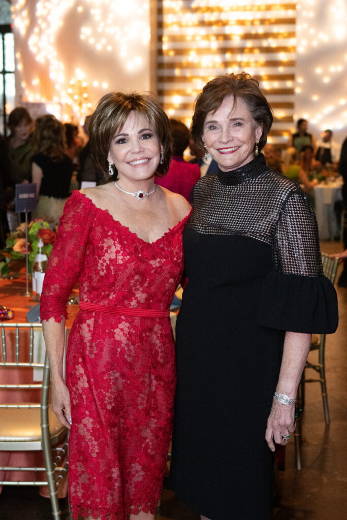 Hallie Vanderhider, Bobbie Nau at the Dress for Success 25th anniversary celebration at The Revaire