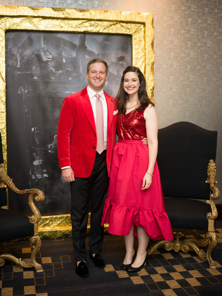 Jacob Stein, Lynden Unger at the 'Red Hot Gala' benefitting the Houston Firefighters Foundation. (Photo by Daniel Ortiz)