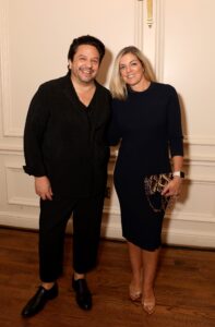 Jaime Hermosillo, Courtney Phillips, (from St. John. They hosted the Patron Party.) (Photo by Thomas Garza and Rob Wythe/Wythe Portrait Studio)