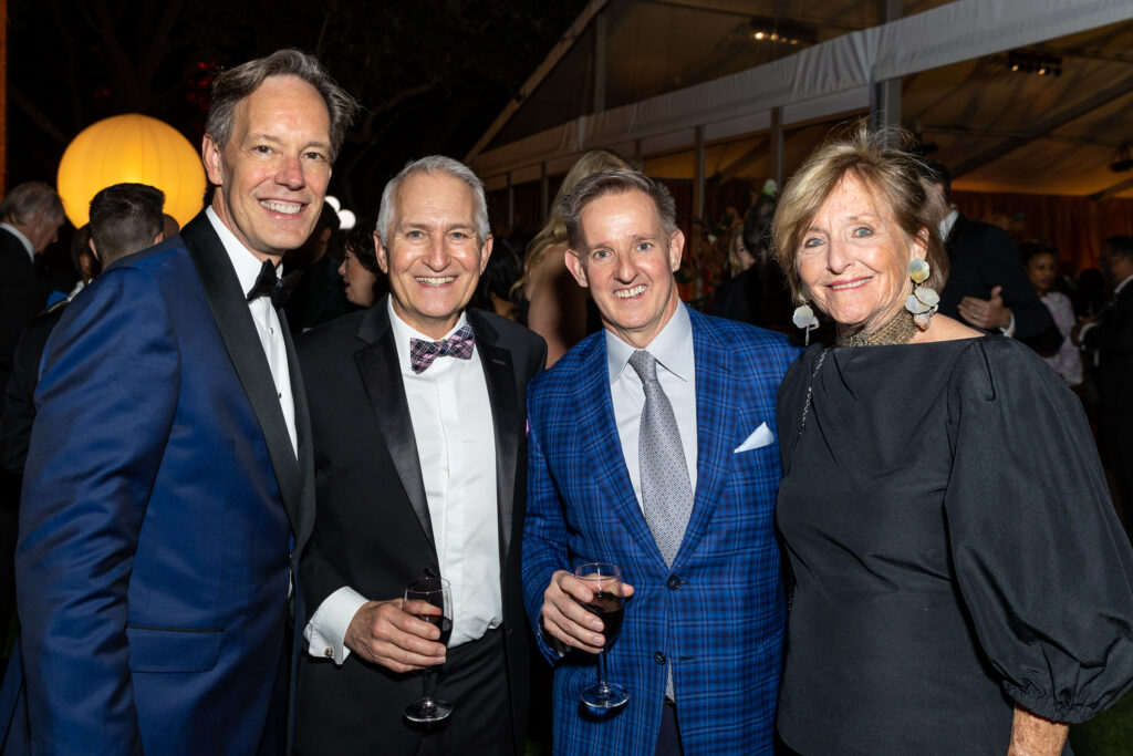 Jake Heggie, Curt Branom, Jay Hiemenez, Frederica von Stade at the black-tie dinner following Houston Grand Opera's world premiere of 'Intelligence.'