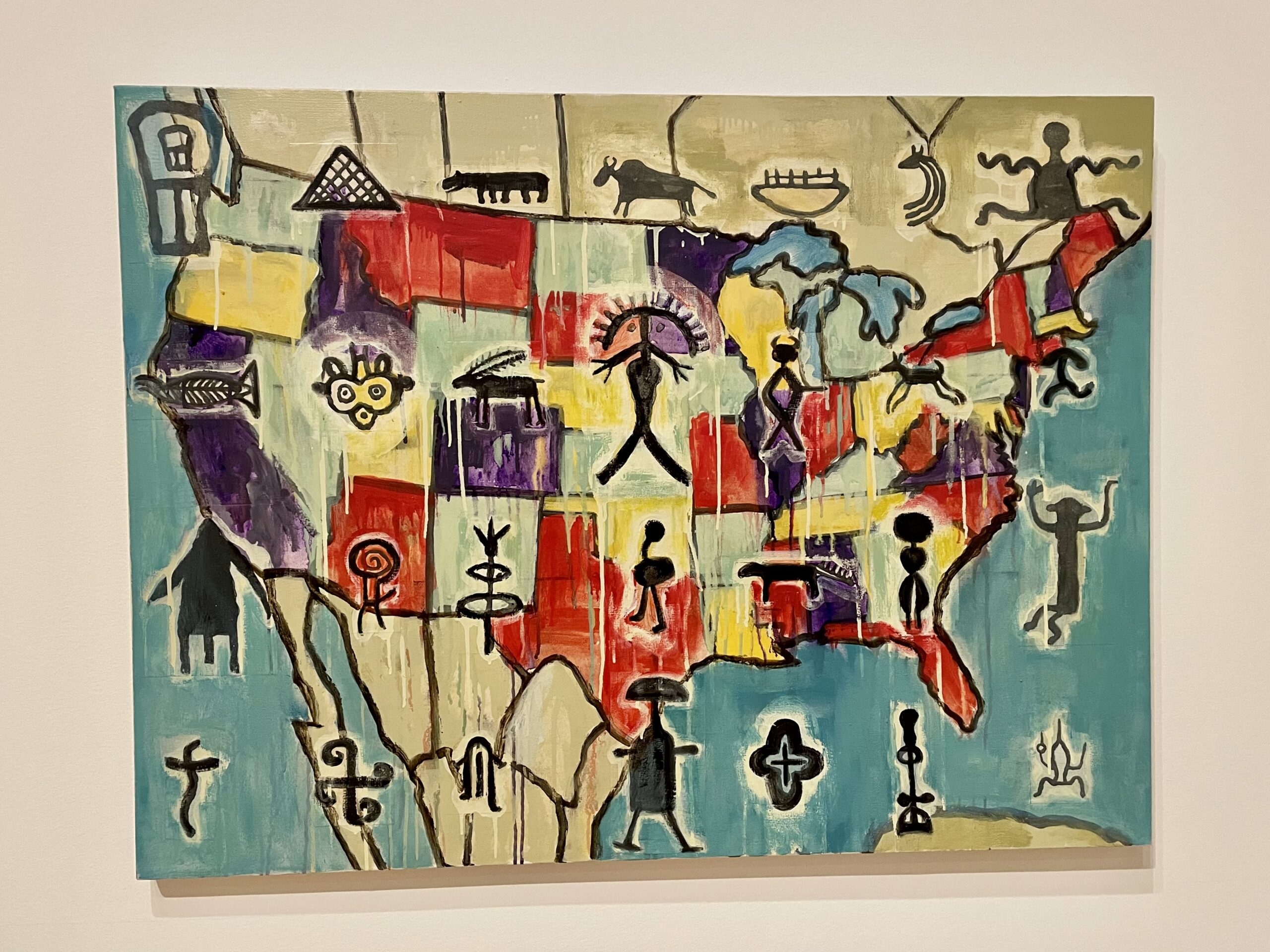 Jaune – Remapping Series Memory Map, 2000. (Photo by Courtney Dabney)