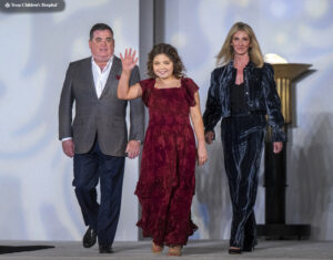 Kim and Dan Moody with Patient Champion Payton (Photo by Texas Children's Hospital)