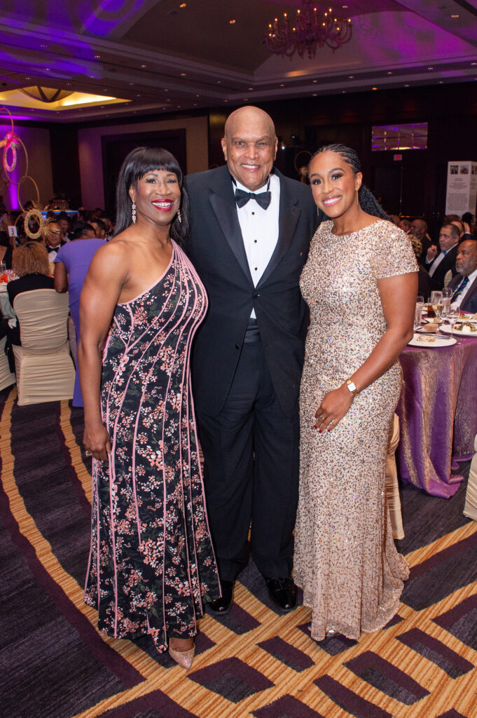 Lauren Anderson, Lou Gregory, Lindsey Gregory at the Linda Lorelle Scholarship Fund 'Paying It Forward' gala. (Photo by Jacob Power)