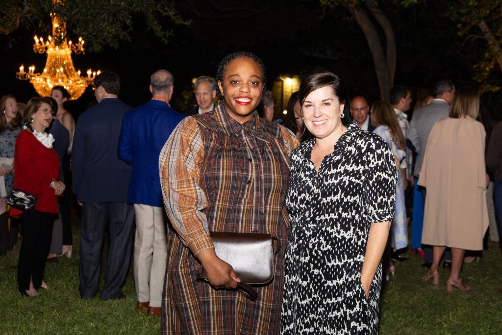 Leslie Hewitt, Michelle White at The Menil Collection's Party in the Park (Photo by Lawrence Elizabeth Knox)