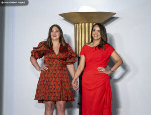 Maria Moncada Alaoui with Patient Champion Presley (Photo by Texas Children's Hospital)