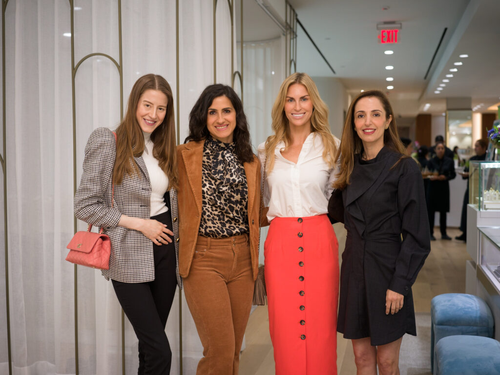Mary Ann Baker, Lisa Zadok, Blair Bentley, Lila Sharifian at Zadok Jewelers 'Leading Women' champagne brunch and program. (Photo by Daniel Ortiz)