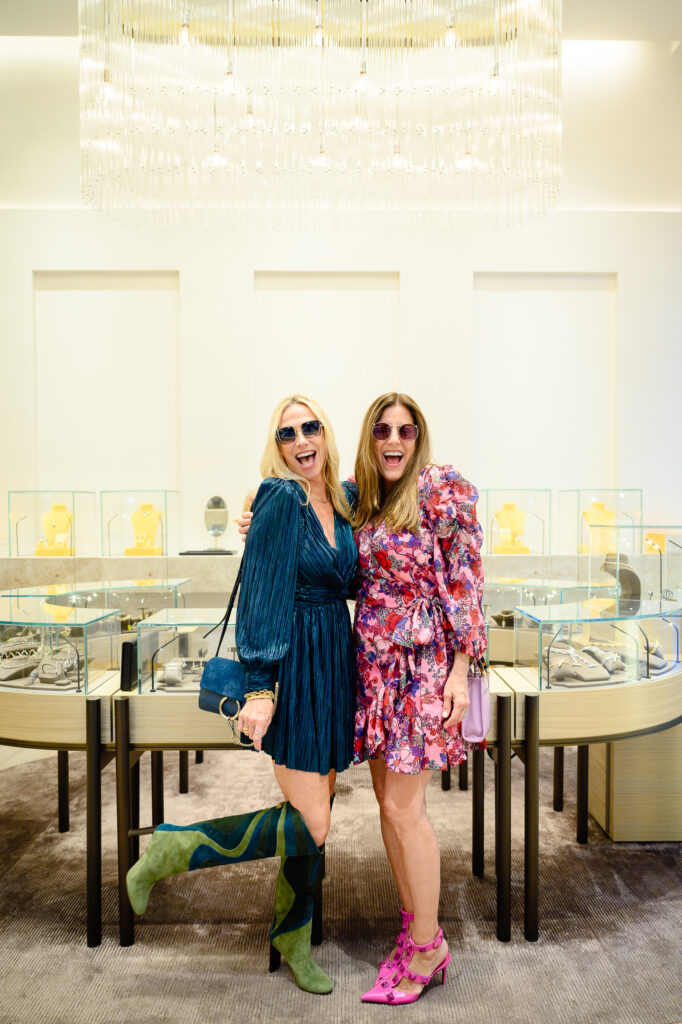 Melissa Dobrowski, Laurie Foxx at The Orange Show Gala kickoff at deBoulle (Photo by Si Vo Photography)