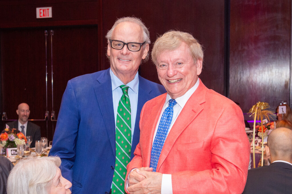 Michael Hoctor, Rusty Hardin at the Linda Lorelle Scholarship Fund 'Paying It Forward' gala. (Photo by Jacob Power)