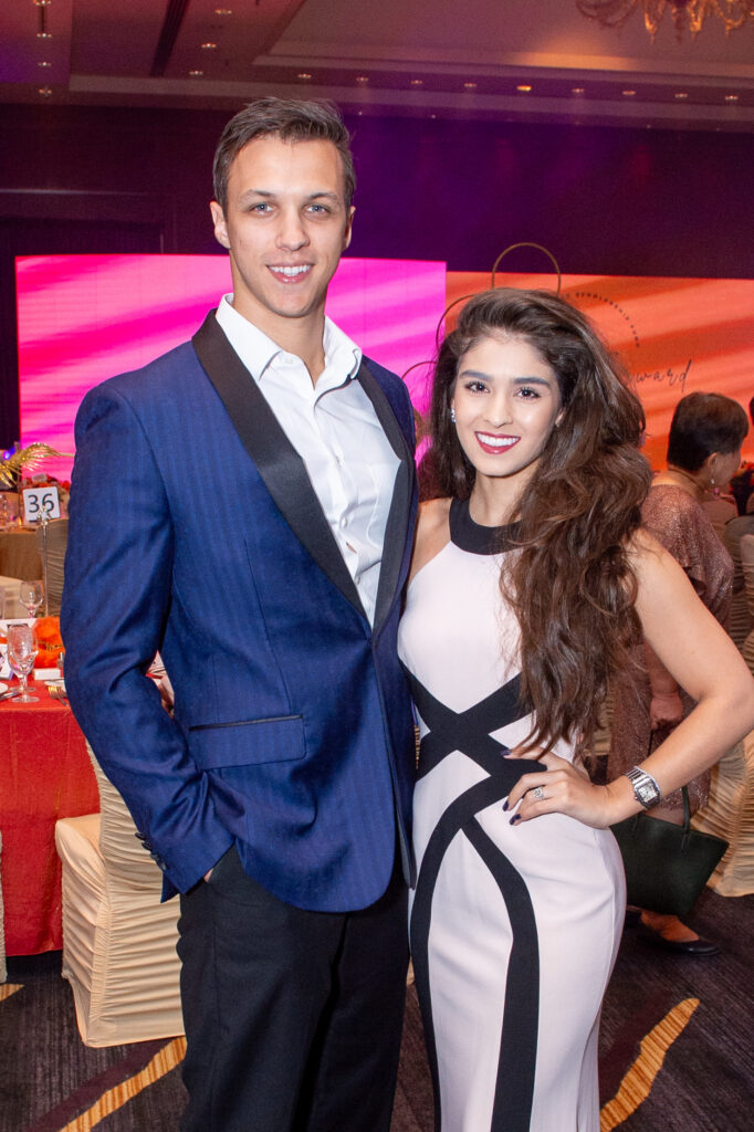 Mijah & Carolina Kekovic at the Linda Lorelle Scholarship Fund 'Paying It Forward' gala. (Photo by Jacob Power)