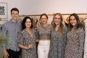 Neilson Powless, Frances Powless, Margaret Mohn, Sydney Collie, Katie McClure (Photo by Alex Wu)