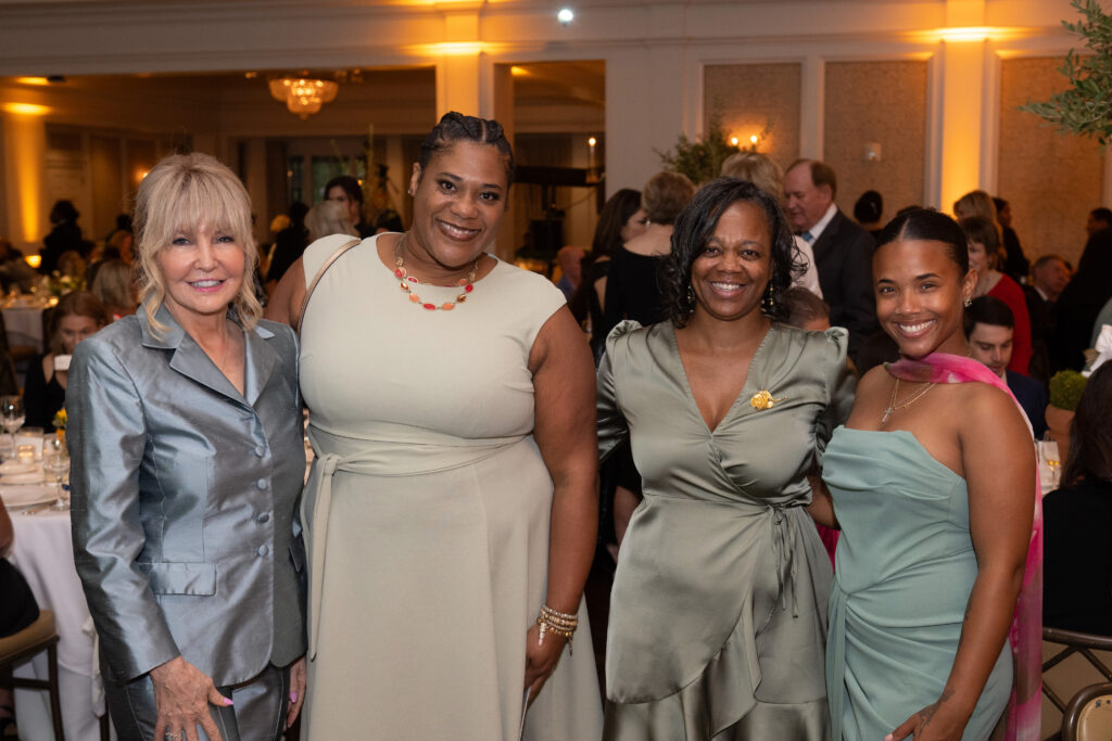 Pam Sterleker, Tamika Robertson, Helen Gay, Charly Gay at the Mission of Yahweh 'Leaders & Legends' gala.