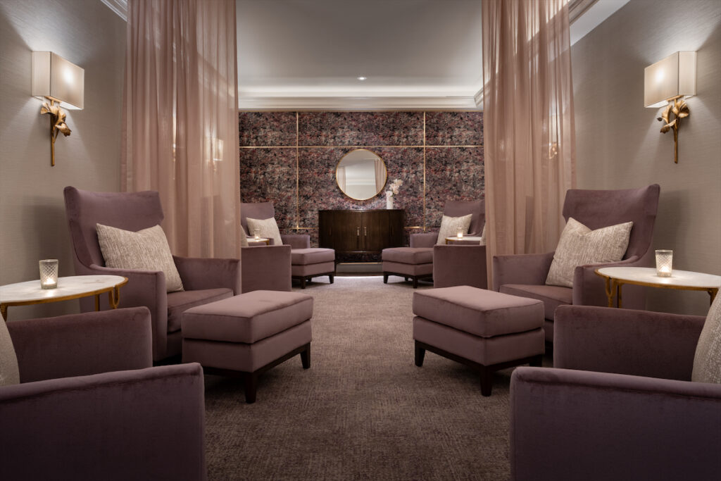 The Women's Relaxation Lounge in the spa. (Photo by Ritz-Carlton, Dallas)