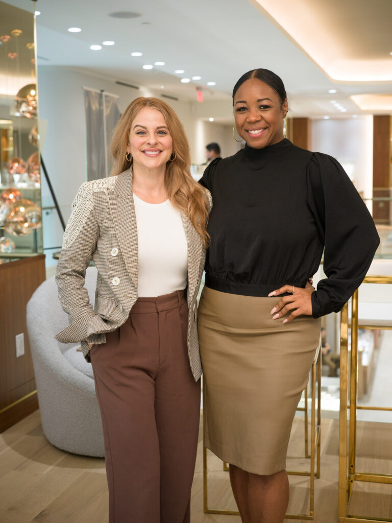 Sarah Tucker, Tamara Washington at Zadok Jewelers 'Leading Women' champagne brunch and program. (Photo by Daniel Ortiz)