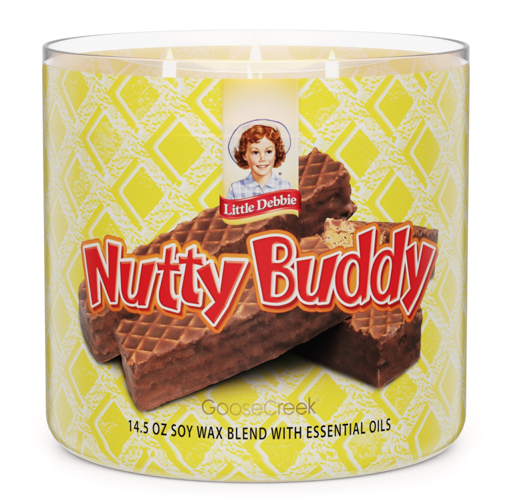 Goose Creek's Little Debbie collection - Nutty Buddy, $13.99, available at goosecreekcandle.com.